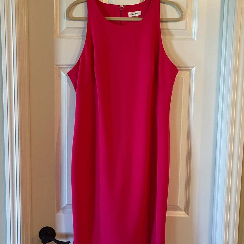 CALVIN KLEIN Pink Dress Size 14
